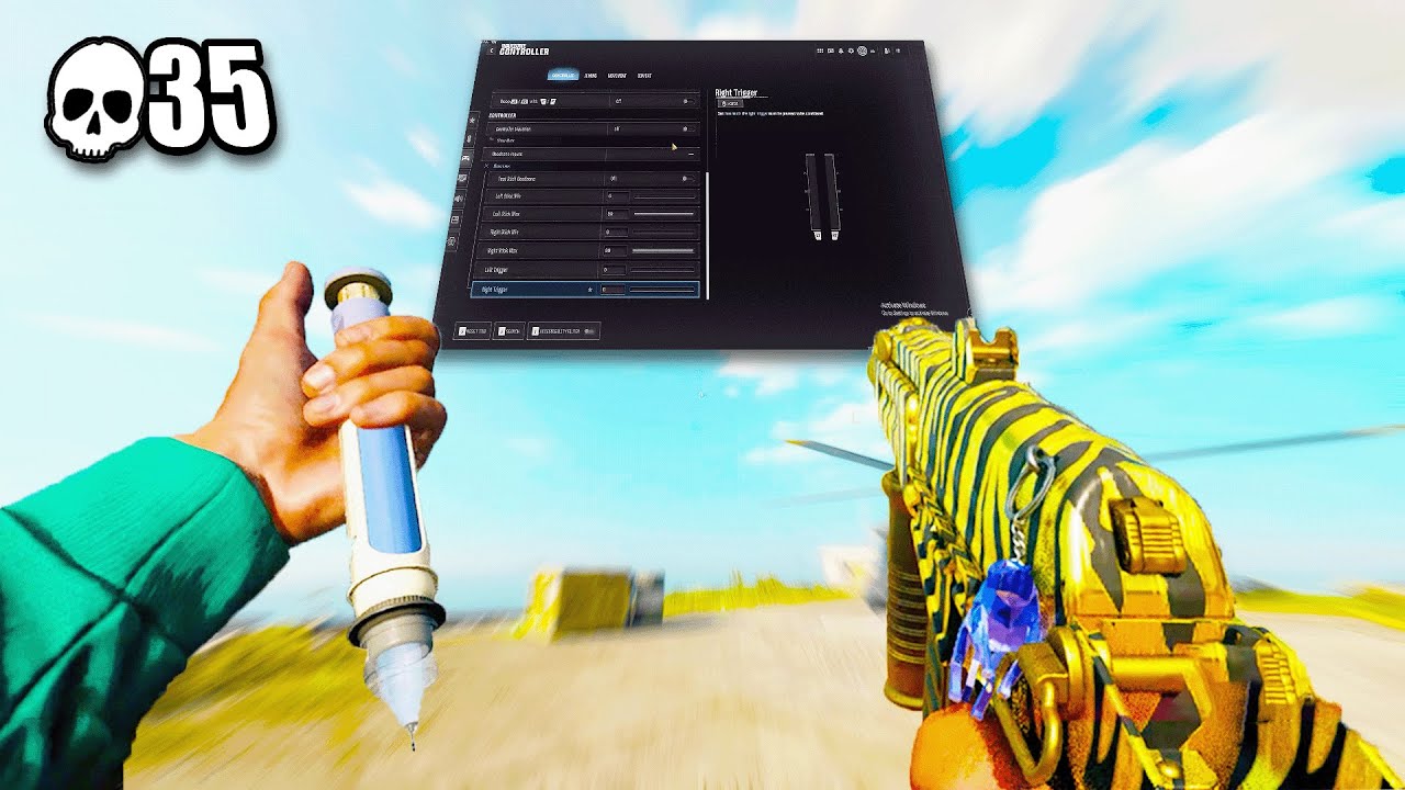 Perfect PS5 Controller aim + settings on Rebirth Island