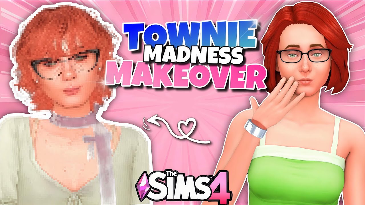 Sims Townie Makeover MADNESS!! Sims 4 CAS Challenge