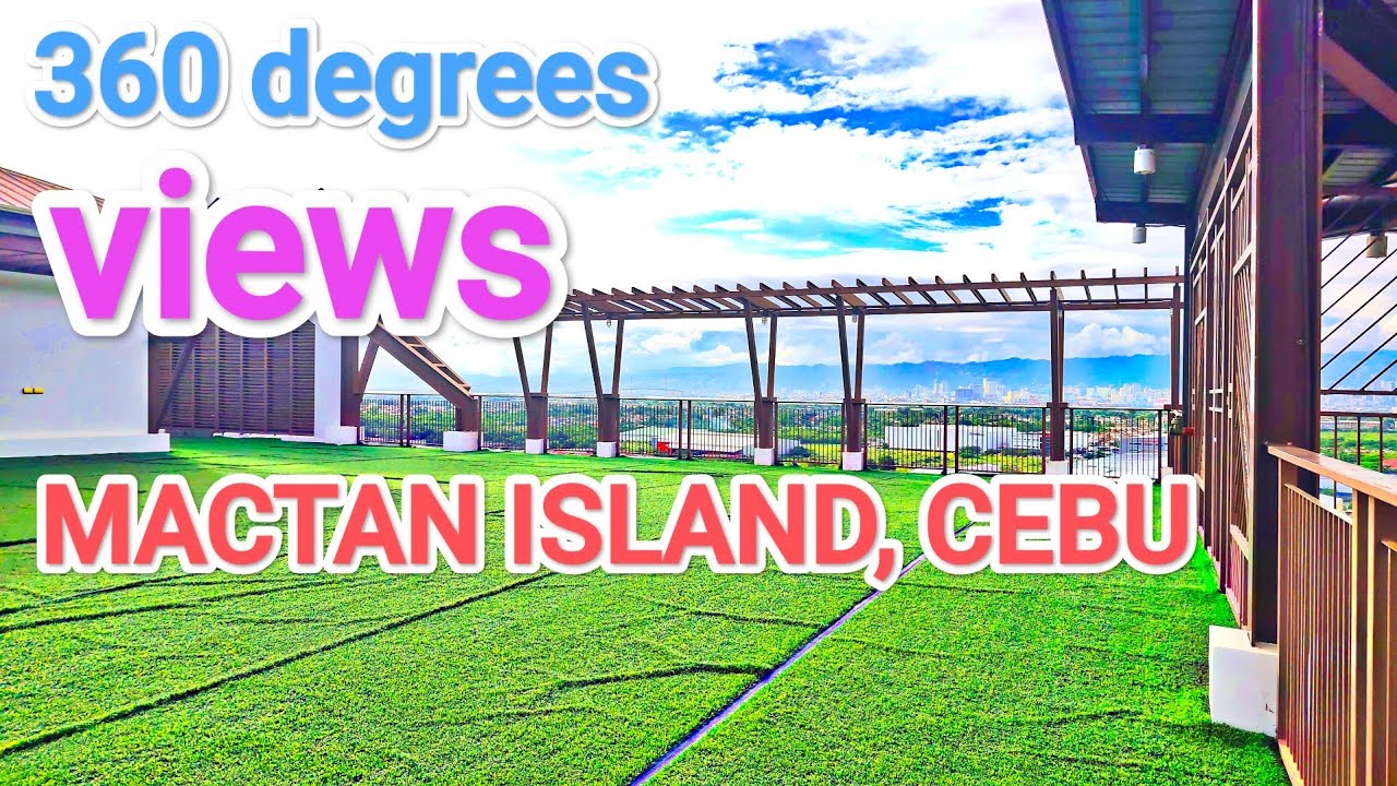 Overlooking view of Mactan Island, Cebu. Royal Oceancrest Mactan roof deck view. 