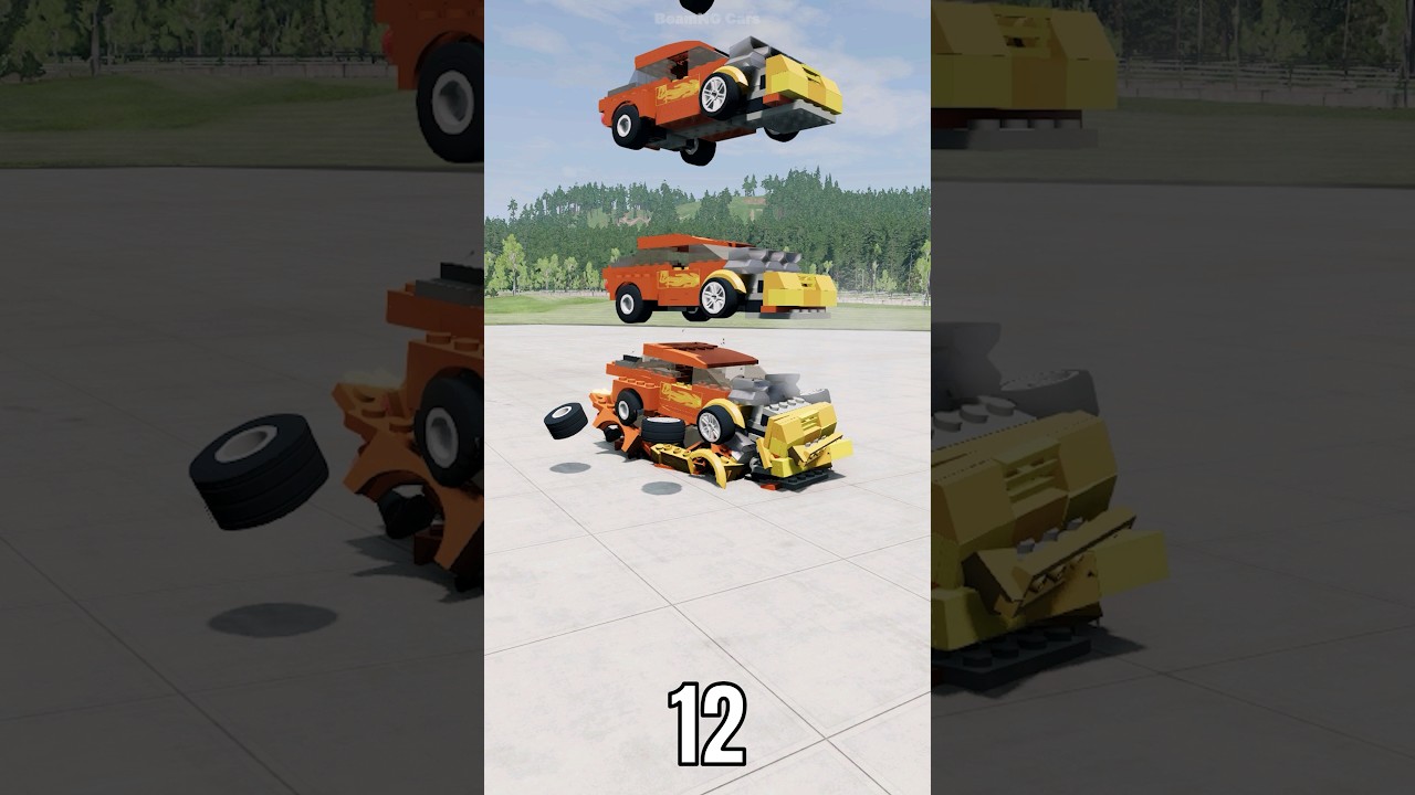 LEGO Cars Tower Fall &mdash; BeamNG.drive