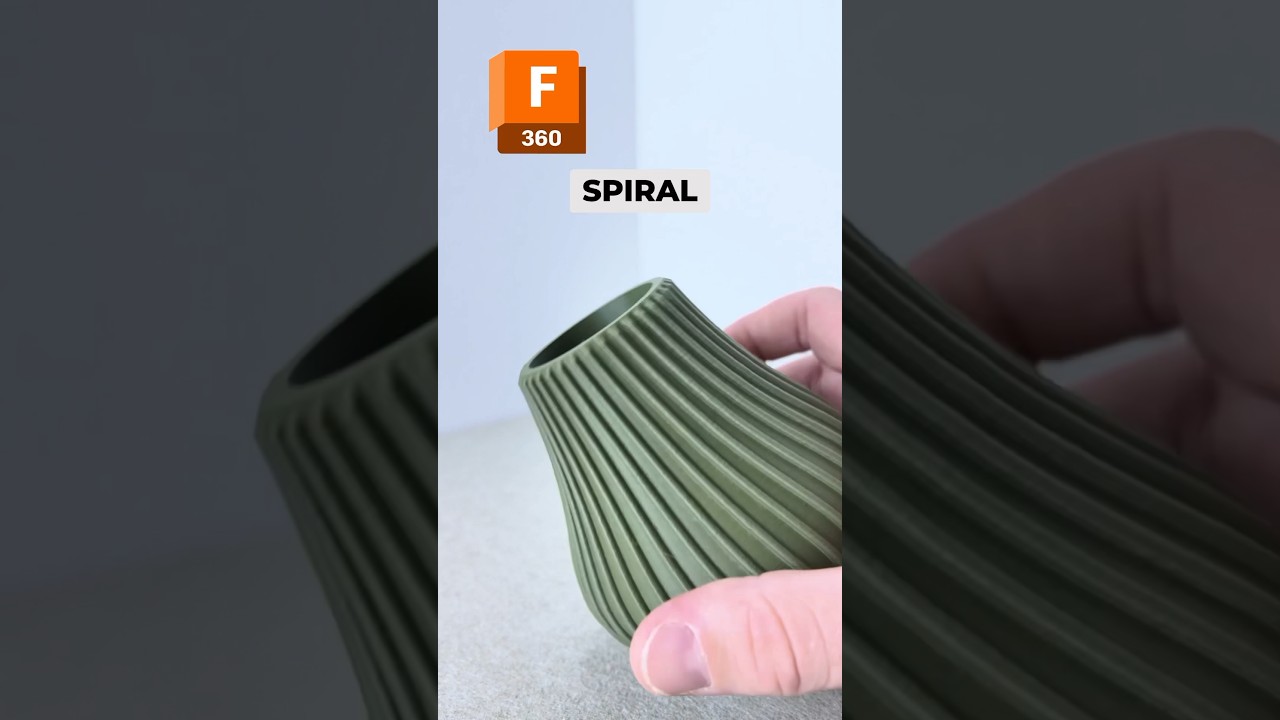 Спиральная ваза в Fusion 360!