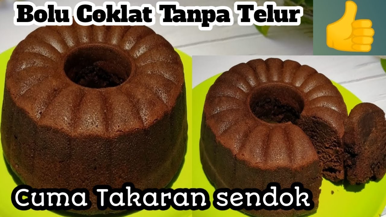 BOLU COKLAT TANPA TELUR CUMAN DIADUK AJA