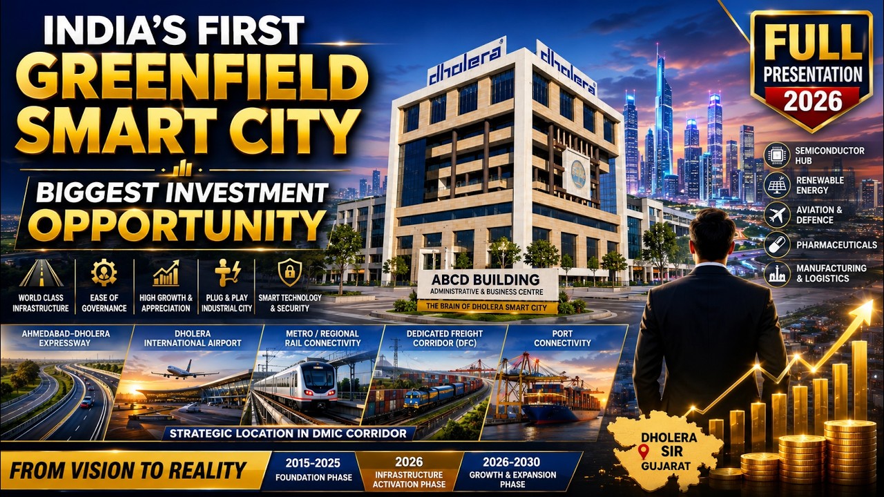 Dholera SIR Gujarat Explained | India&rsquo;s First Smart Industrial City | Full Presentation