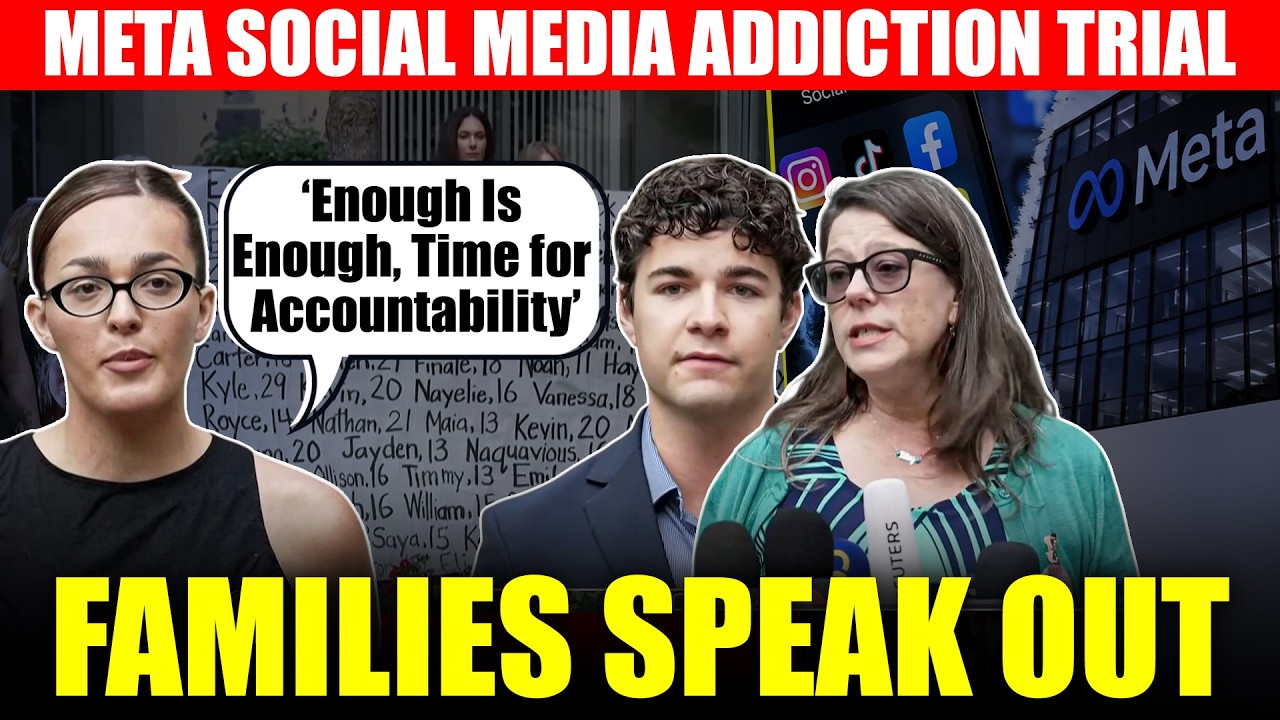 LIVE: META Faces Landmark Child Addiction Trial I Families Speak Out Over Social Media Addiction