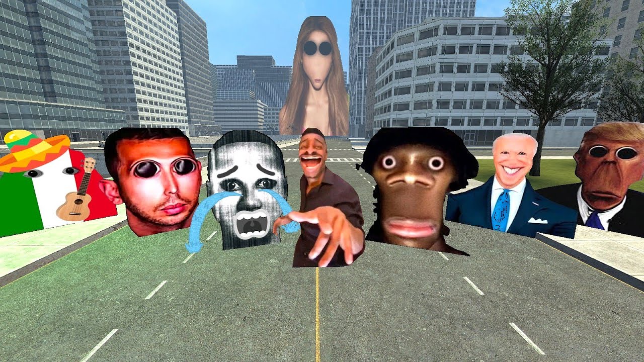 That One Guy, Selene Delgado, Angry Munci Multiverse, Obunga Family And Goofy Ahh Nextbot Gmod