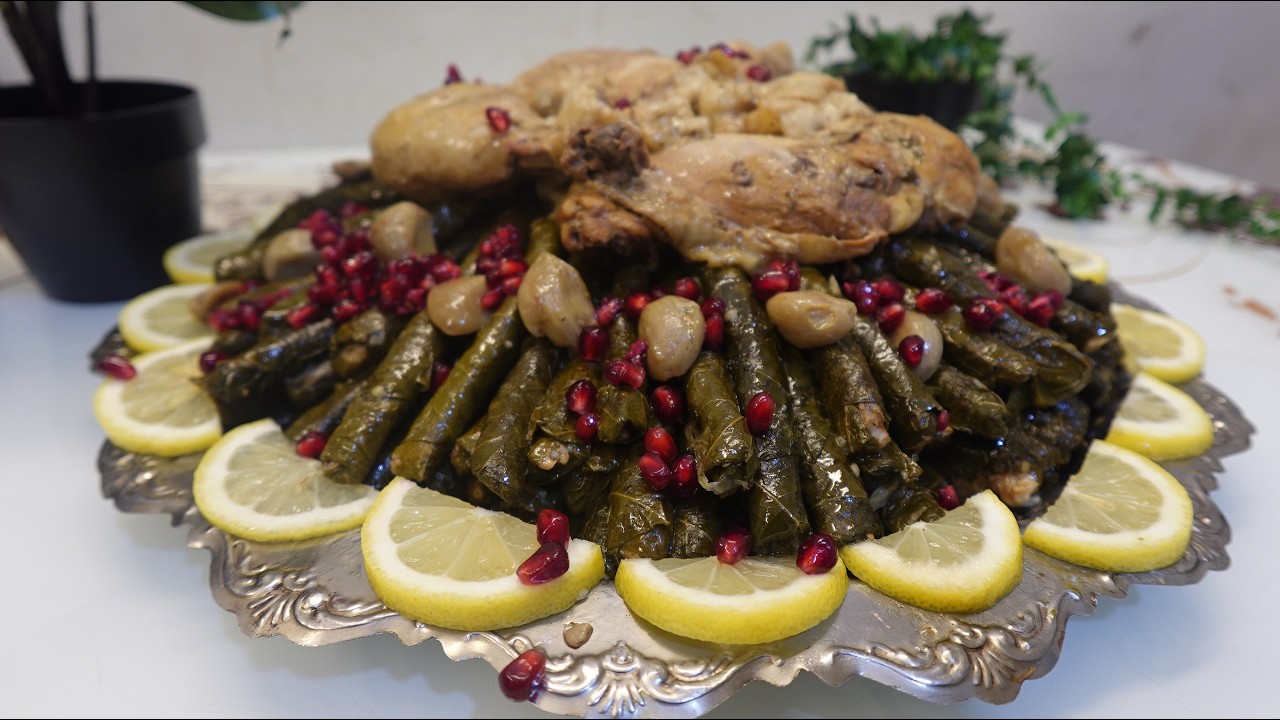 ألذ ورق عنب حتدوقوها يبرق عالطريقة الحلبية |يبرق ١٢ ساعة ...