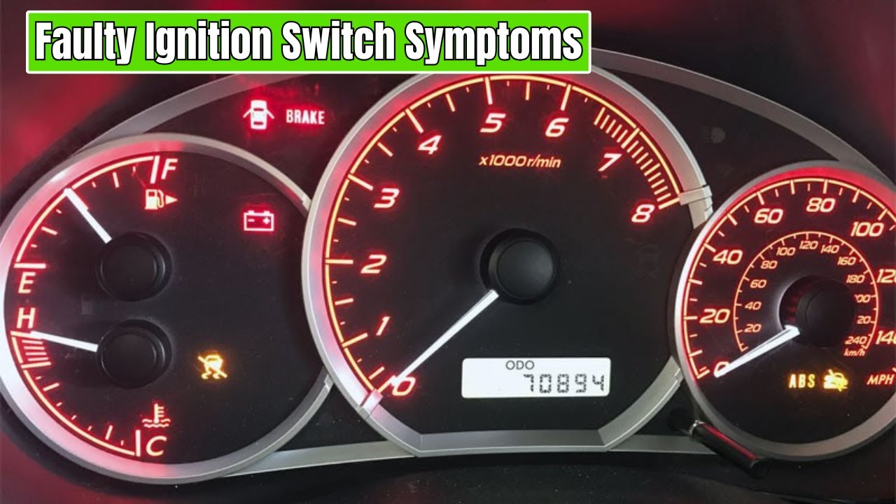 Faulty Ignition Switch Symptoms ||
