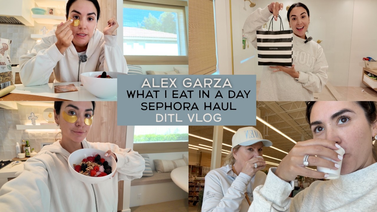 What I Eat in a Day + Sephora Haul | DITL VLOG