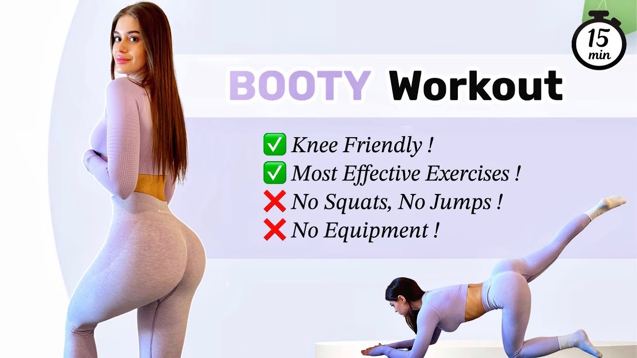 15 Min Effective BOOTY Workout 🔥 Get Toned & Round Booty | Knee friendly, No squats, No equipment