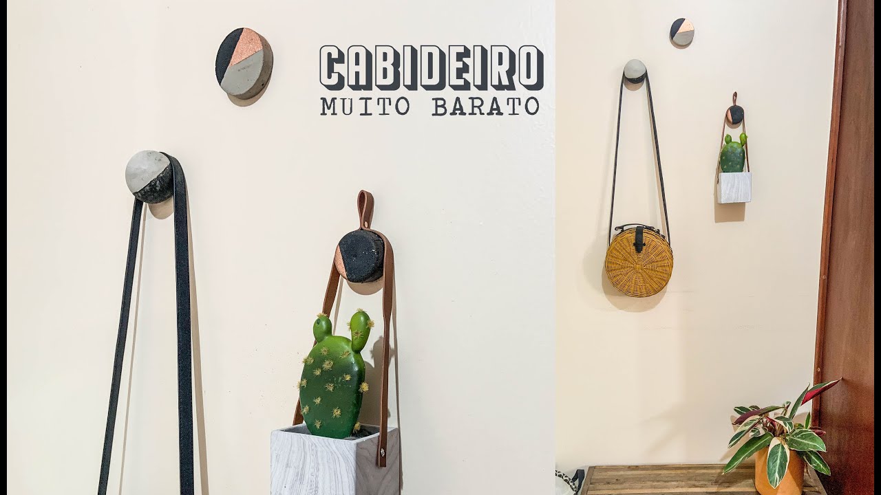 #DIY | Cabideiro de Parede / Pendurador MUITO fácil e BARATO