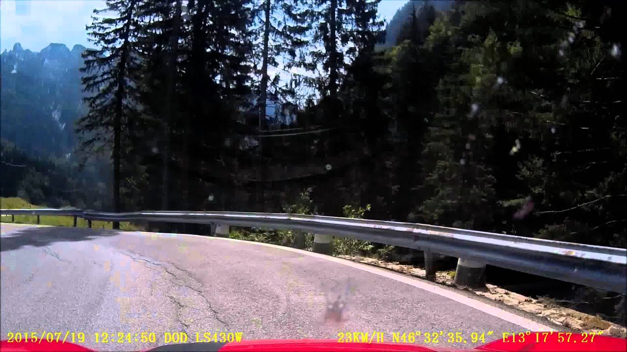 Dashcam - Hermagor, Austria to Tarvisio, Italy via Nassfeld Pass - 19 July 2015
