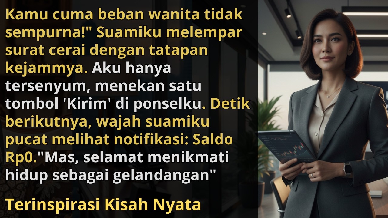 Suamiku Pikir Aku Lumpuh Tak Berdaya, Tapi Satu Klik Jemariku Membuatnya Jadi Gelandangan.