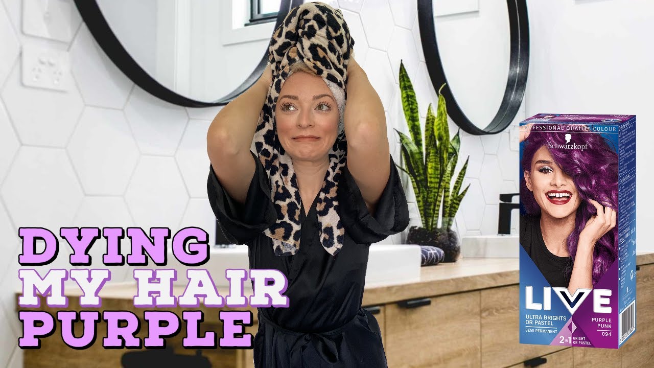 Dying My Hair PURPLE!!