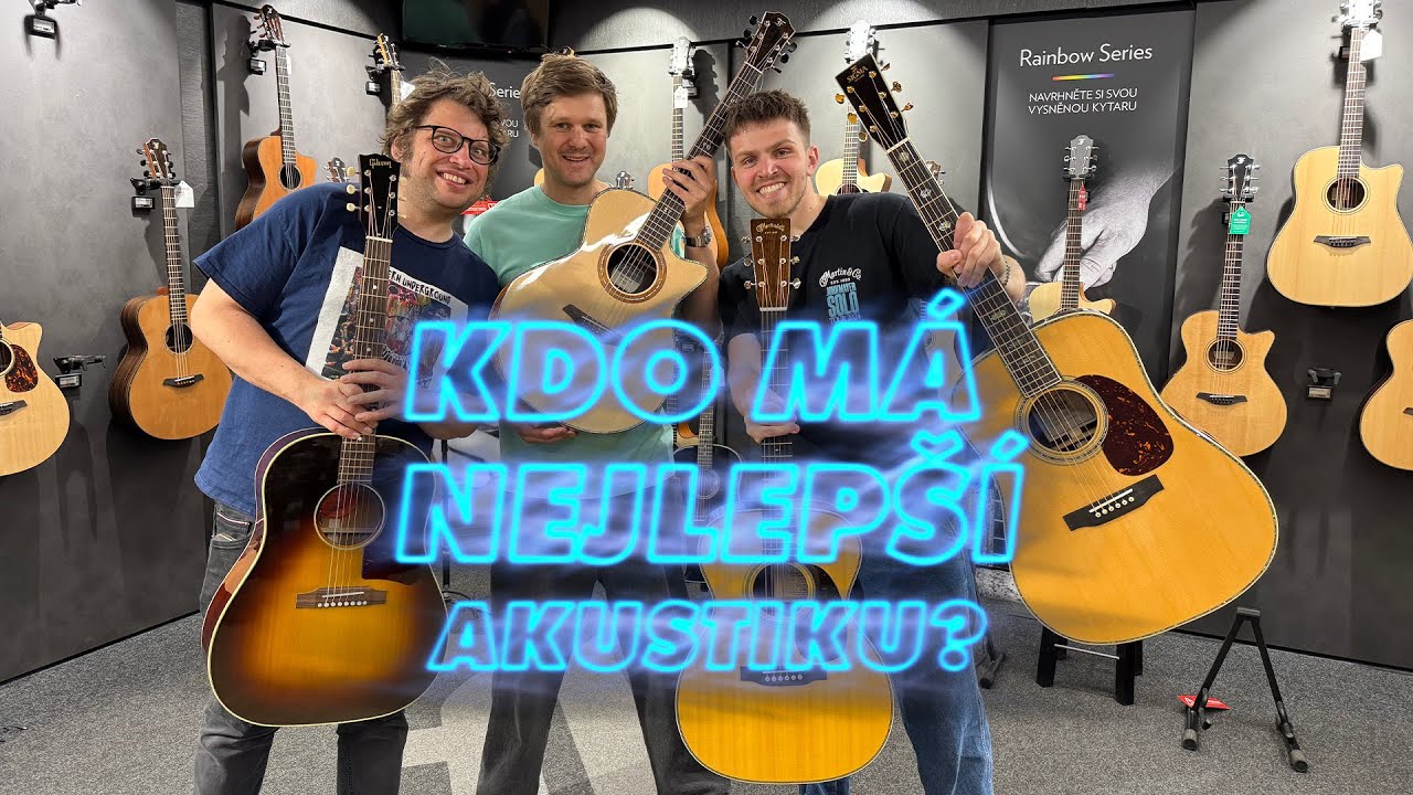 Kdo má nejlepší akustickou kytaru?🎸 - Tomáš Javůrek, Lukáš Chromek, Adam Krofian 