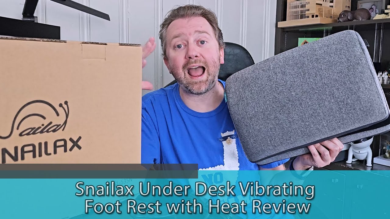 Snailax Under Desk Vibrating Foot Rest Review | Heated Comfort for Your Feet All Day!