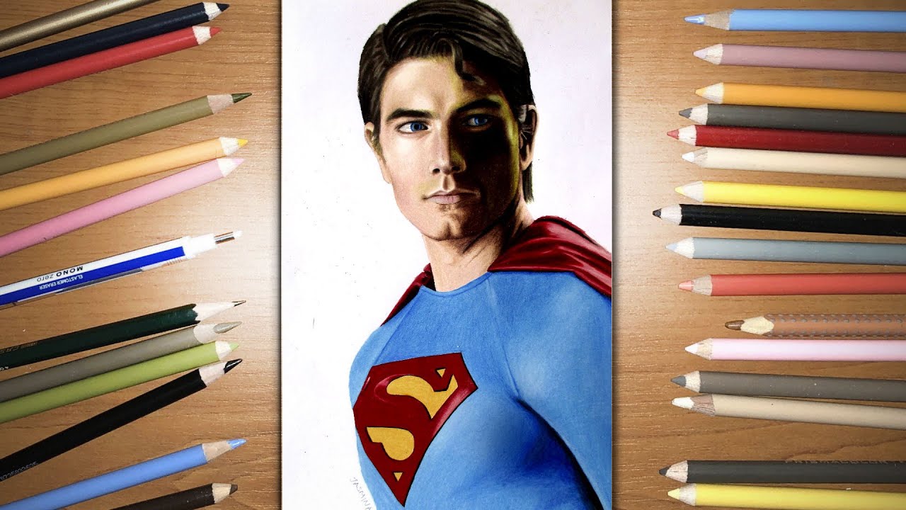 Speed Drawing: Superman - Brandon Routh | Jasmina Susak
