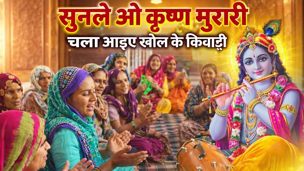 सुनले ओ कृष्ण मुरारी चला आईए खोल के किवाड़ी 🙏🙏#कृष्ण #मुरारी #भजन #सत्संग #गीत #हरयाणवीलोकगीत 