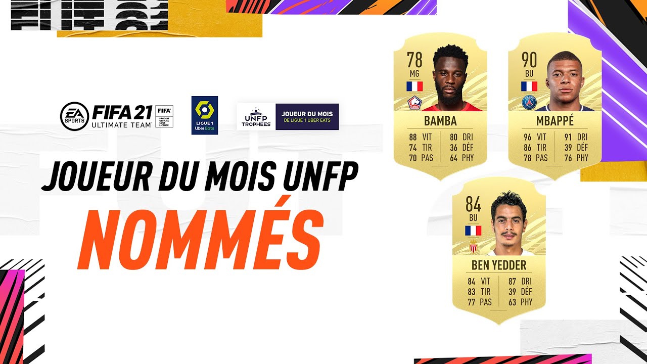 Vote pour le Joueur du Mois d'Octobre de Ligue 1 Uber Eats - Troph&eacute;es UNFP #POTM #FUT20
