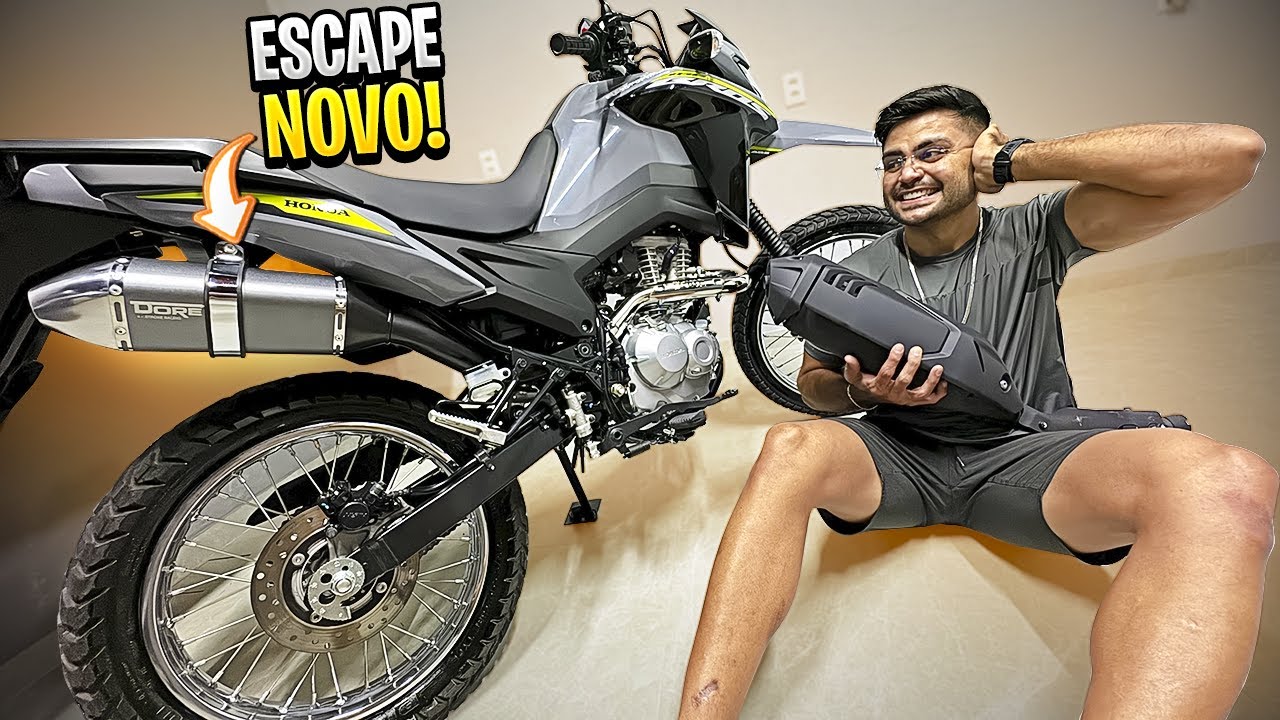 FINALMENTE COLOQUEI O ESCAPE DORE NA BROS 160 2025