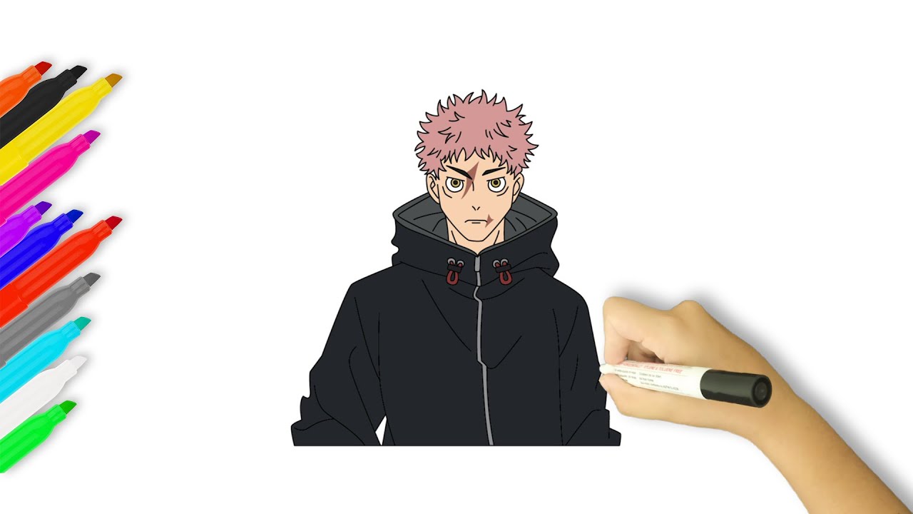 How to Draw Yuji Itadori | Jujutsu Kaisen