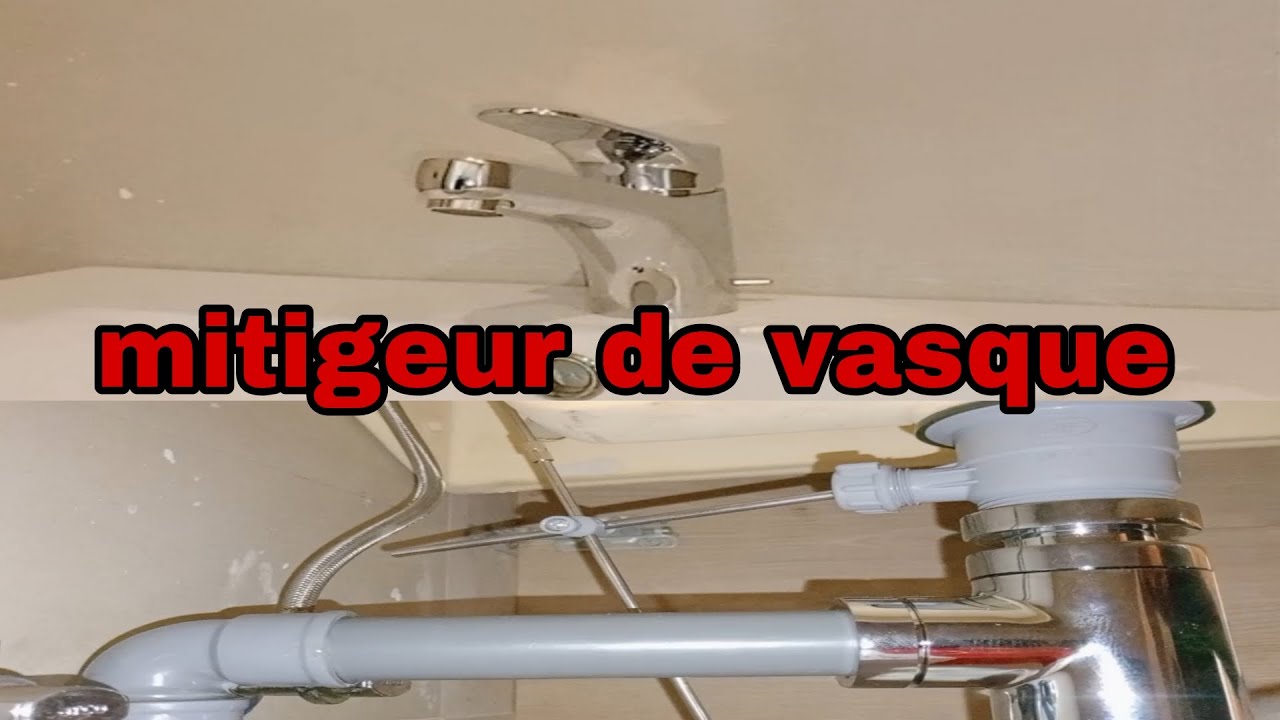 تركيب خلاط الماء أو صنبور لافابو وسيفون لوحدك بدون رصاص أو بلومبي💯