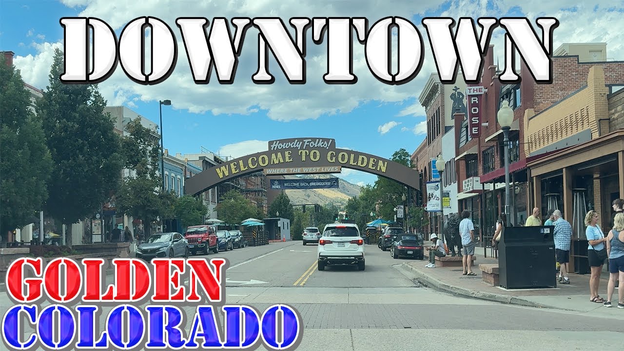 Golden - Colorado - 4K Downtown Drive