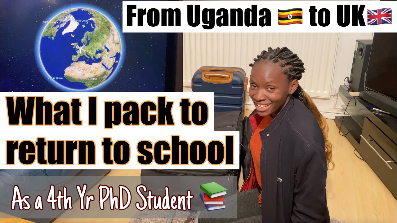 See what I Pack as a PhD student from Uganda to UK #phdstudentlife