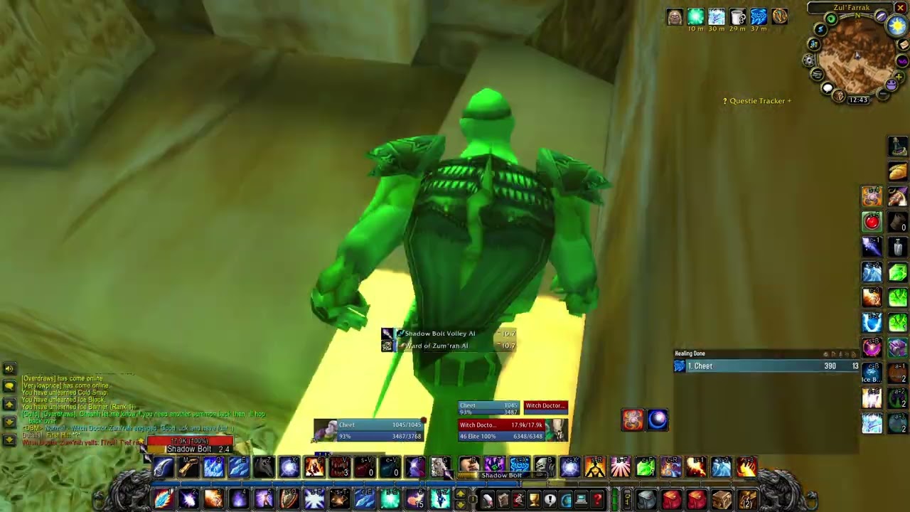 WoW SoD mage solo ZF farm