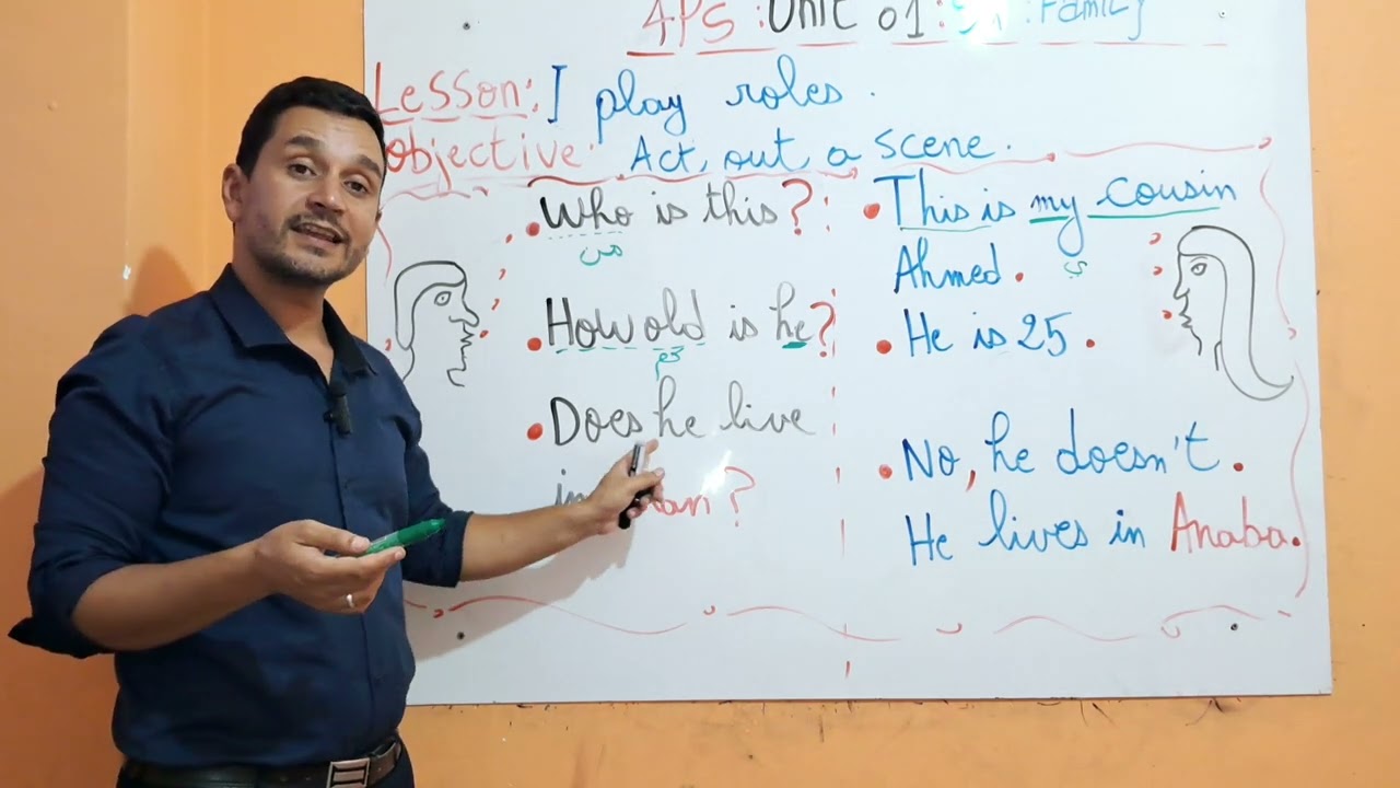 درس I play roles [ السنة الرابعة ابتدائي لغة انجليزية ]