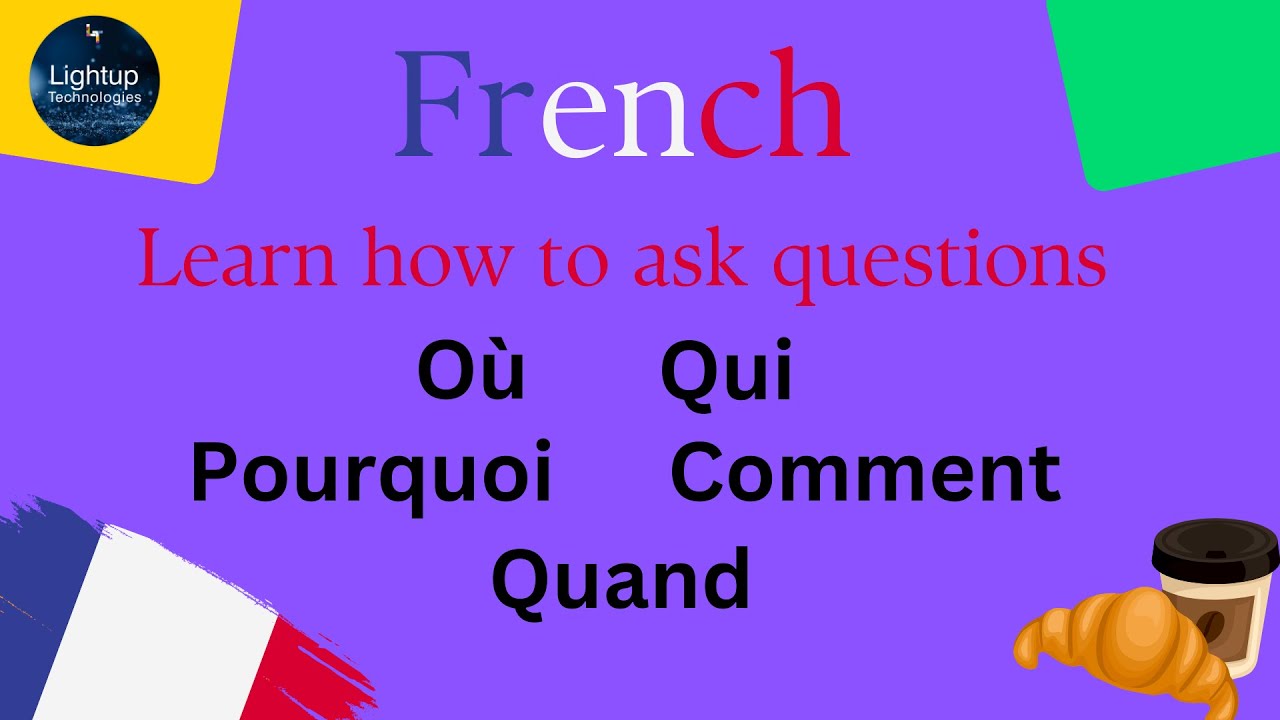 Asking questions with where, when, why, who, how, how much and how many