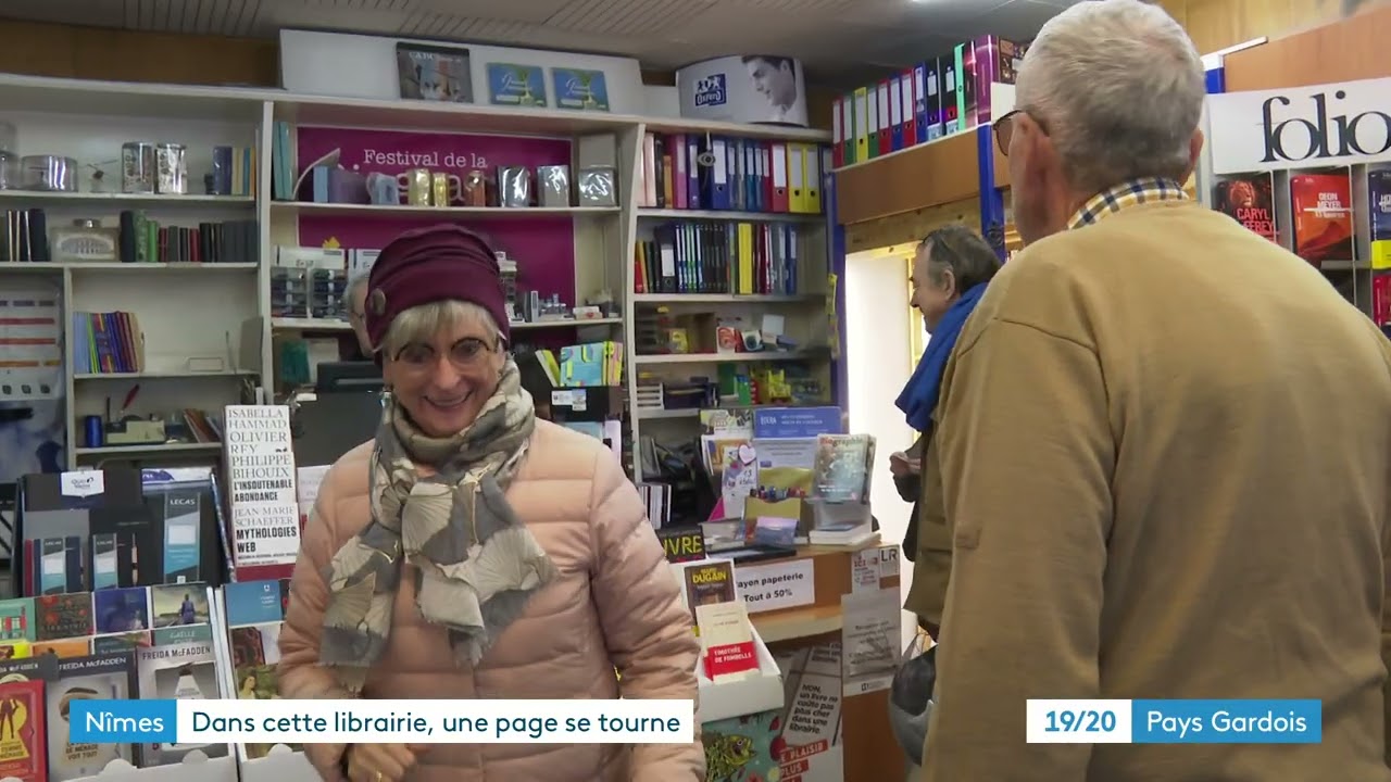 Fermeture d'une librairie à Nîmes