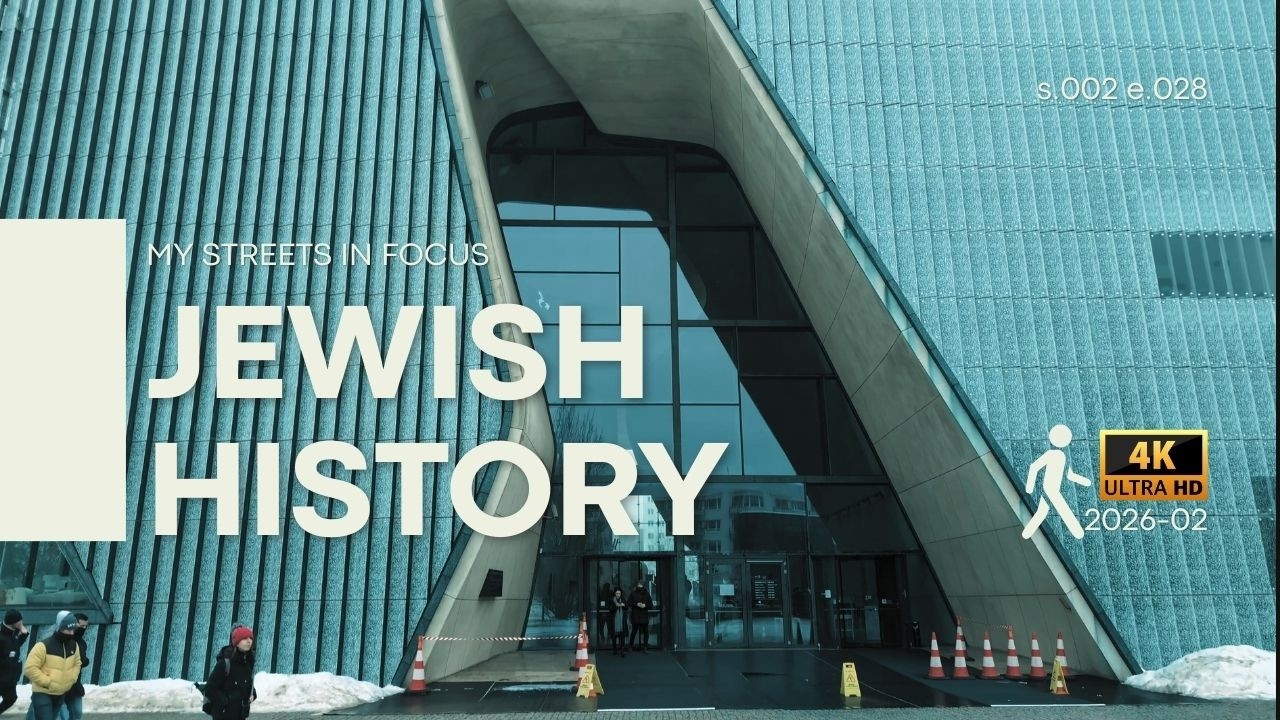 Jewish History Walking Tour 2026 - POLIN Museum, Umschlagplatz & Muranów, Warsaw [4K] no talking