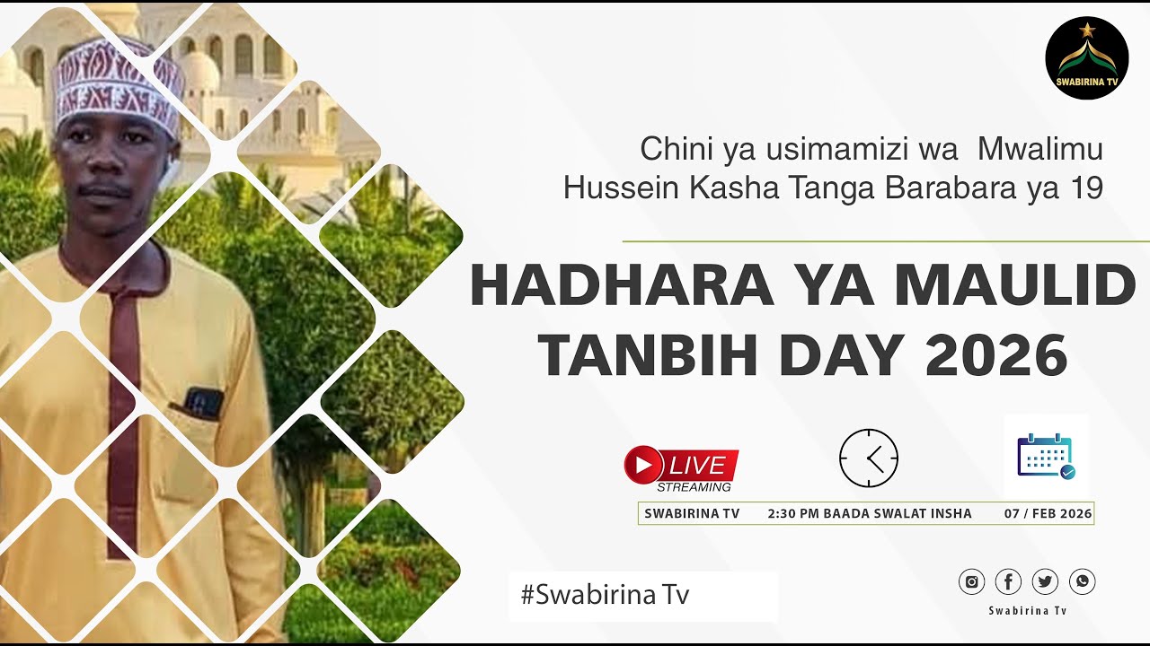 LIVE HADHARA YA MAULID MADRASAT TANBIH TANGA BARABARA YA 19 LEO TAR 07/02/2026
