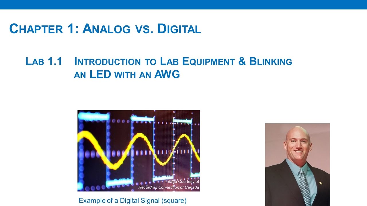 Lab 1.1 - Intro to Lab Equipment & Blinking an LED On/Off with an AWG