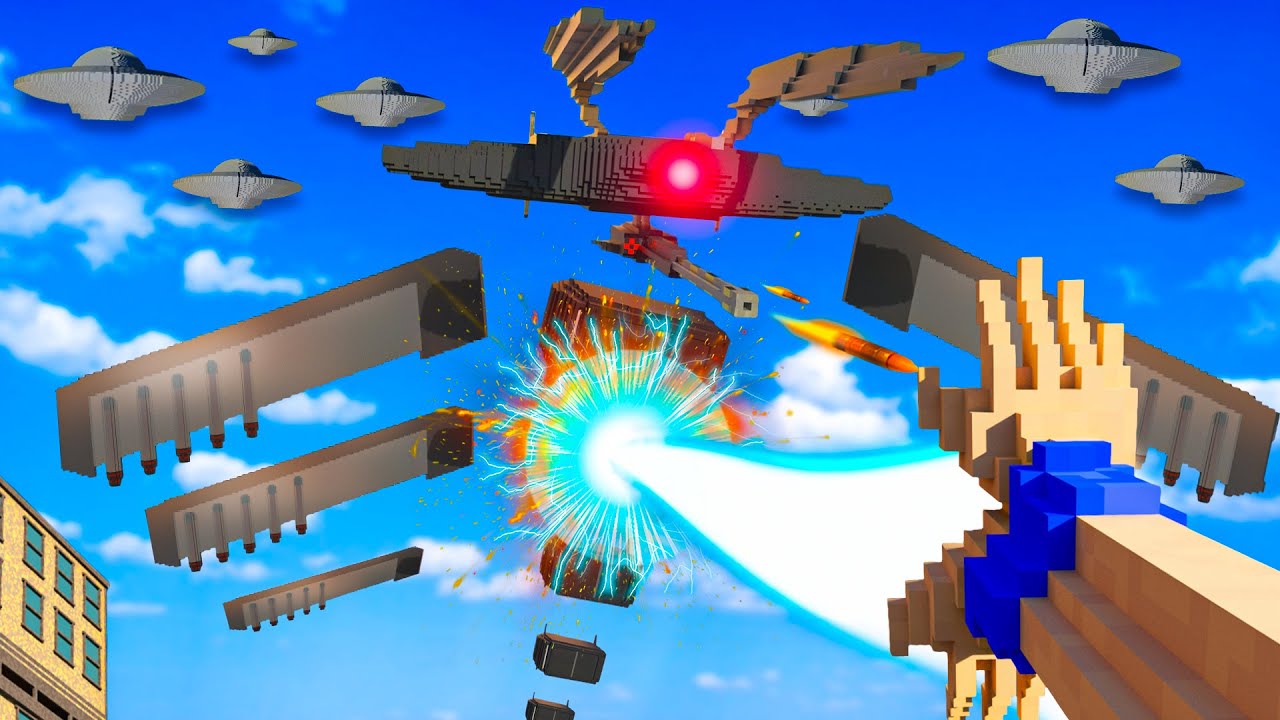 Goku vs ALIEN Invasion in Teardown Mods