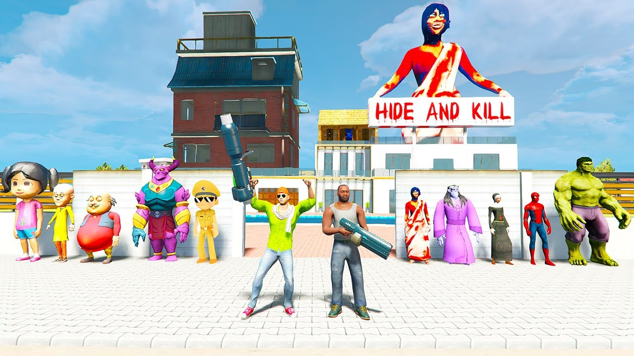 😱 Franklin Play Hide & Kill 💥😱 Indian Theft Auto 💥😱Indian Bike Driving 3D