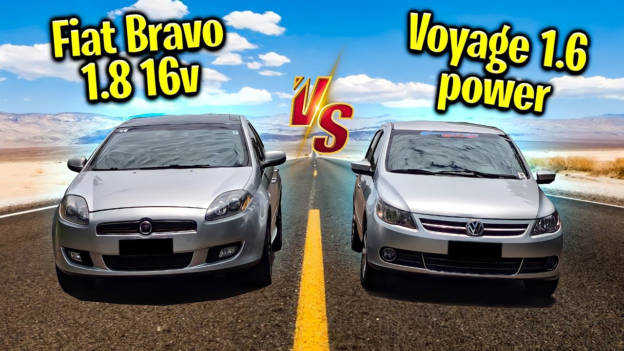 FIAT BRAVO 1.8 16V VS VOYAGE 1.6!! SERÁ QUE ELE É BRAVO😡 MESMO?!