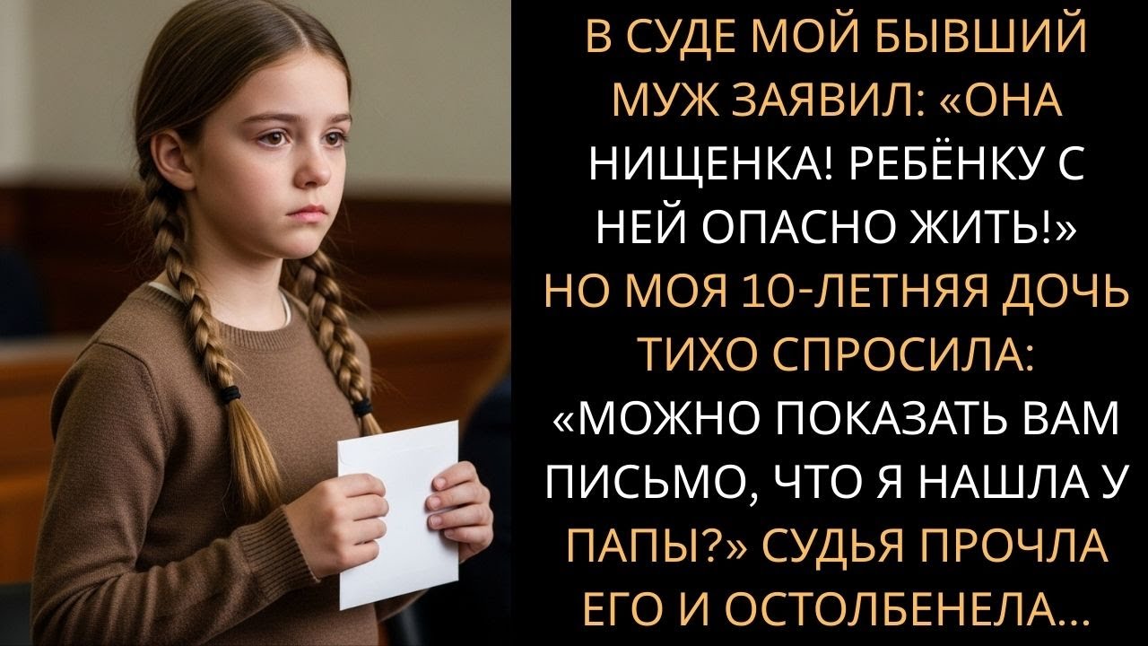 Бывший муж хотел отсудить нашу дочь, но она показала судье найденное письмо, которое уничтожило отца