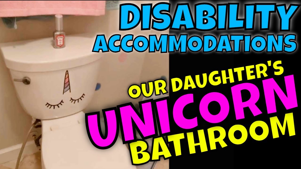 Unicorn bathroom with disability accommodations - 2022 Throwback