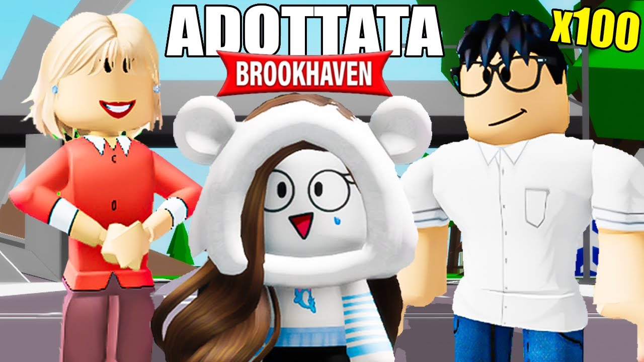 SONO STATA ADOTTATA DA 100 FAMIGLIE SU BROOKHAVEN ROBLOX IL FILM!