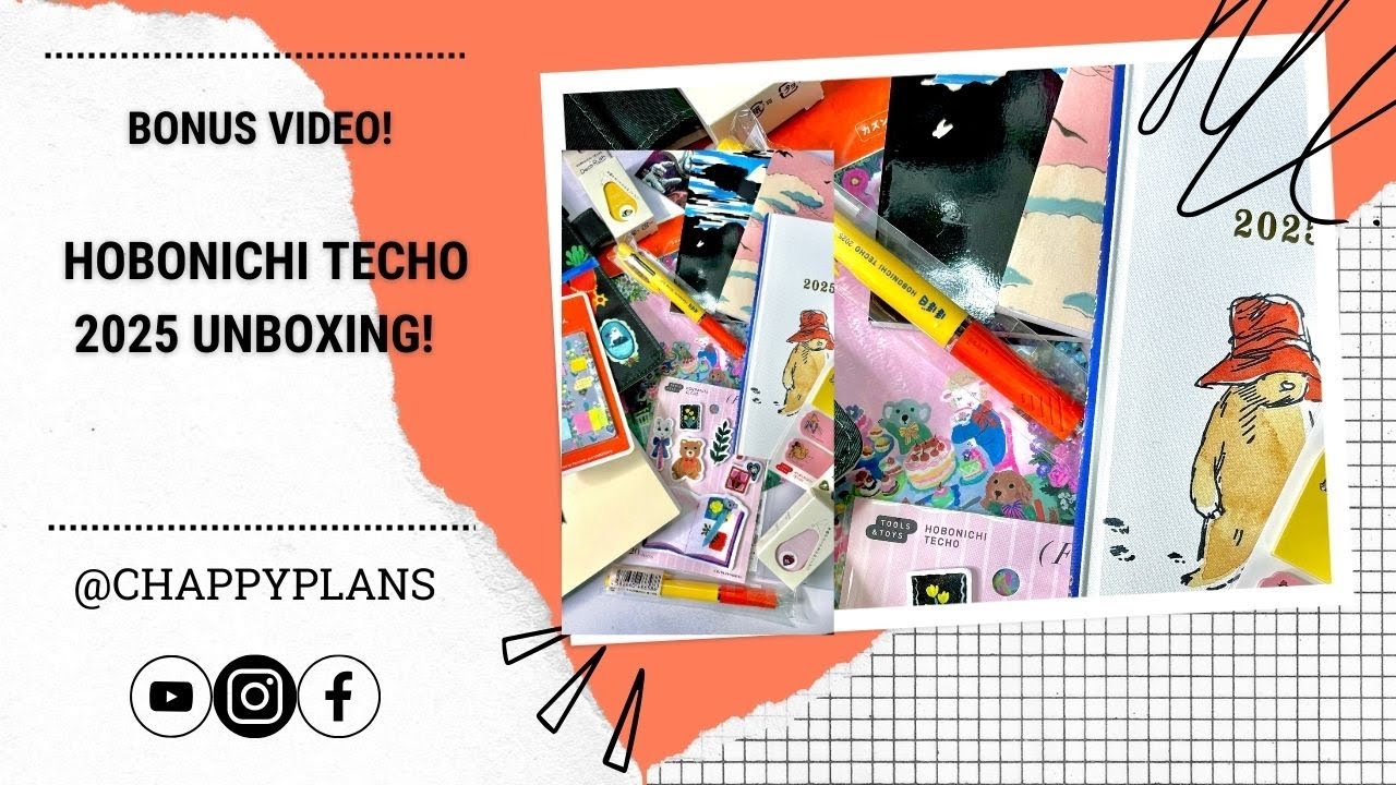 UNBOXING MY HOBONICHI TECHO ORDER !!! PLANNER PLANS & CHAT WITH ME!
