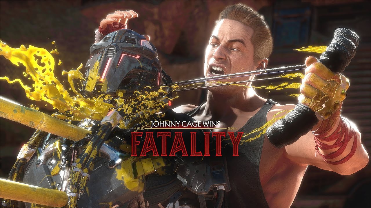MK11 - Премьера: Джонни Кейдж выполняет все добивания
