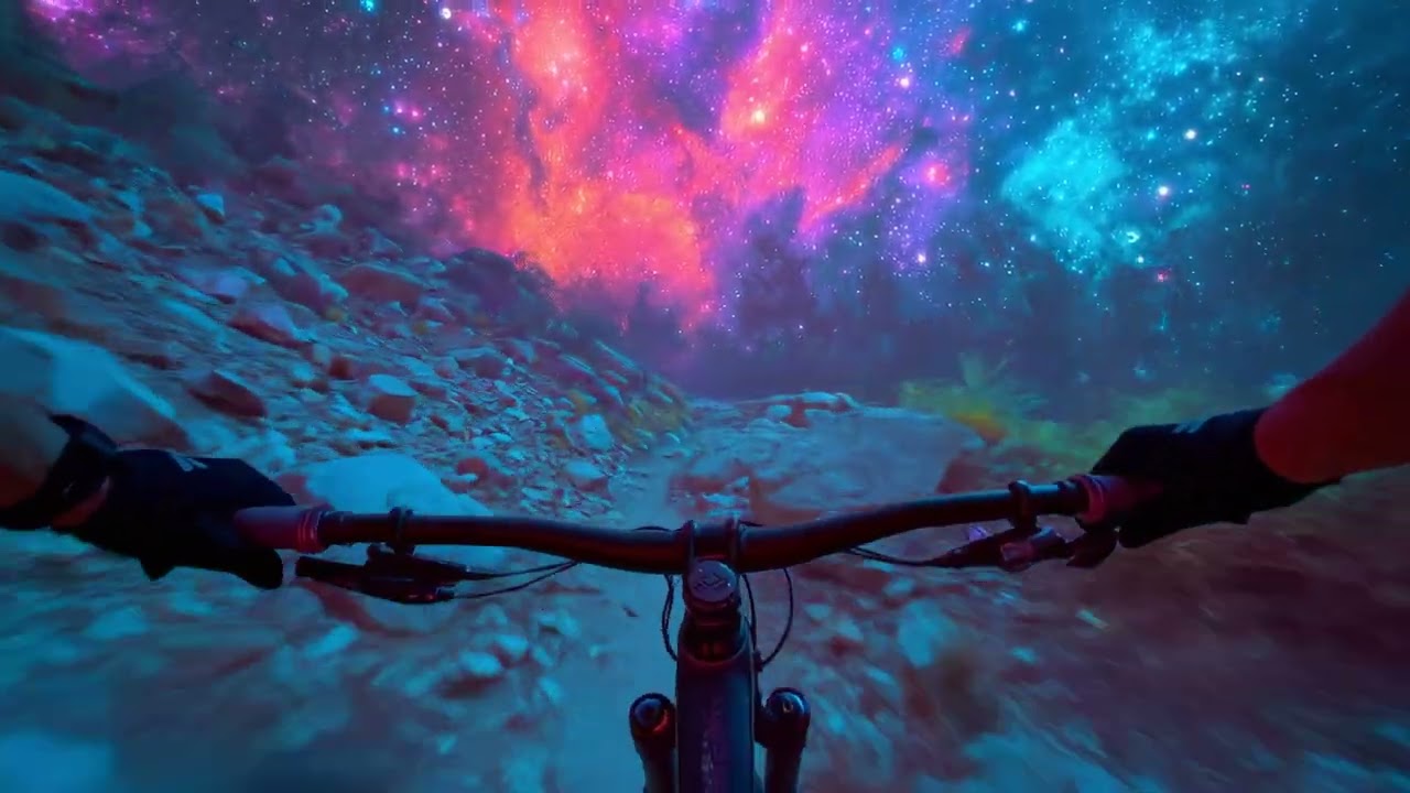 Hypnotic Bicycle POV Ride 🚴‍♂️ Психоделическая велопоездка через сюрреалистические миры