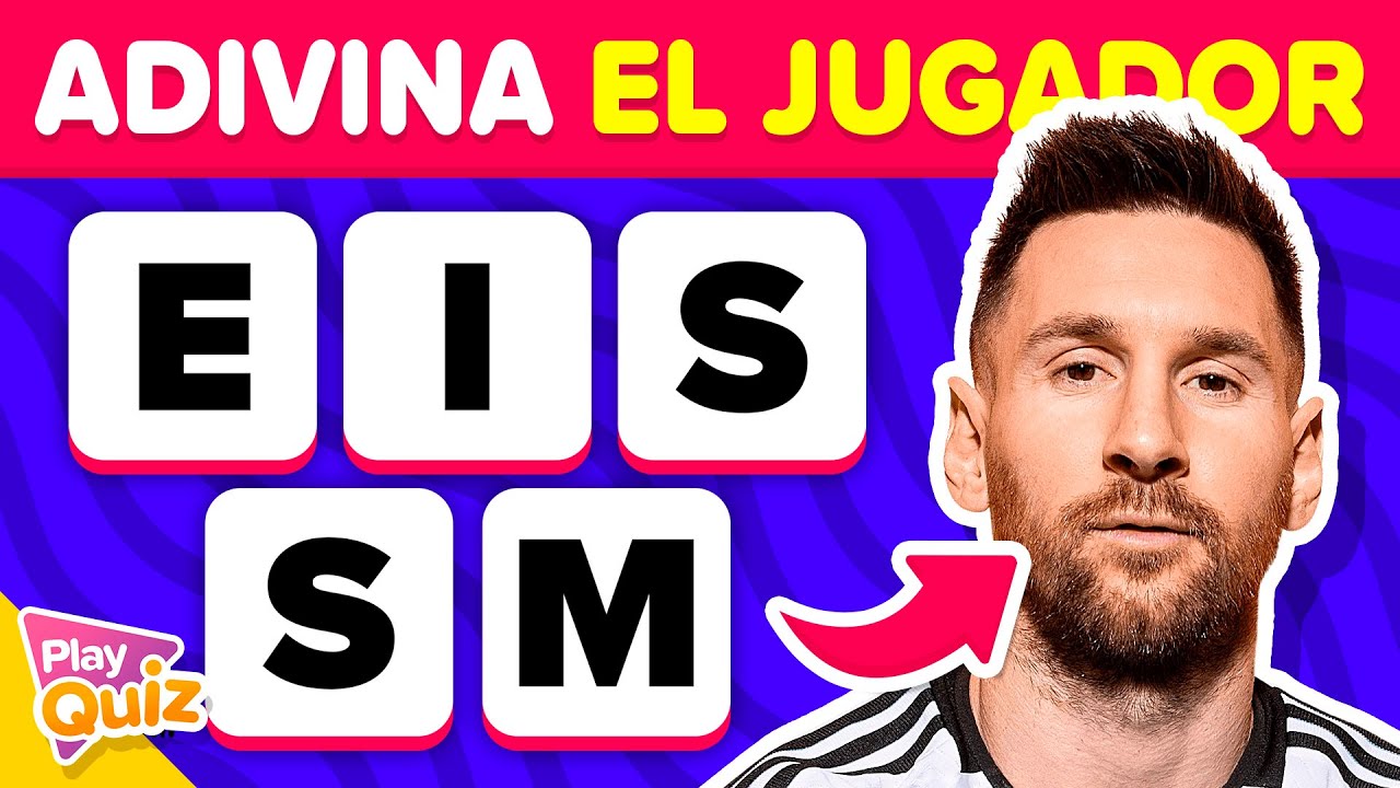 Adivina el Futbolista ⚽🧔🏻‍♂️🤔 Nivel Fácil - Ordena las letras | PlayQuiz Trivia - Mundial Qatar 2022