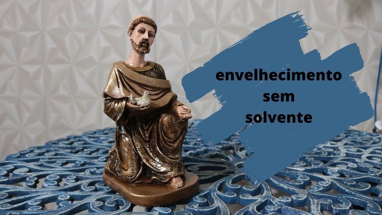 Pintura em Gesso - Envelhecimento  SEM  solvente