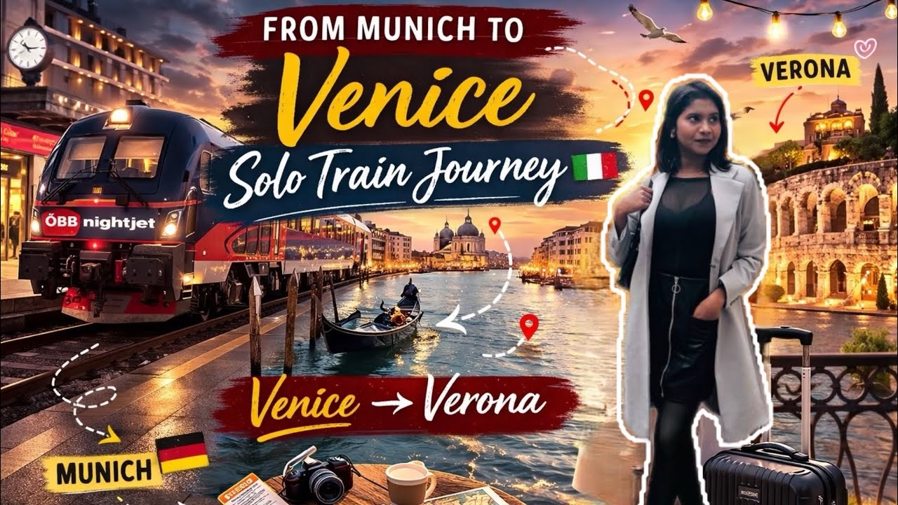 Solo Girl Night Train Experience 🚆 | Munich to Venice by OBB Nightjet,Is It Safe? OBBNightjet review