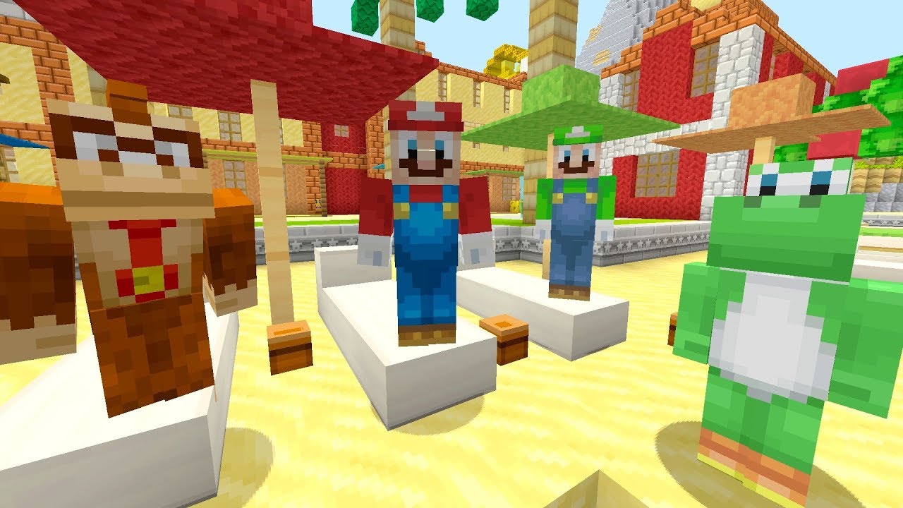 Mario's Summer Vacation! [GONE WRONG!] - Super Mario Series - (Minecraft Switch) [238]