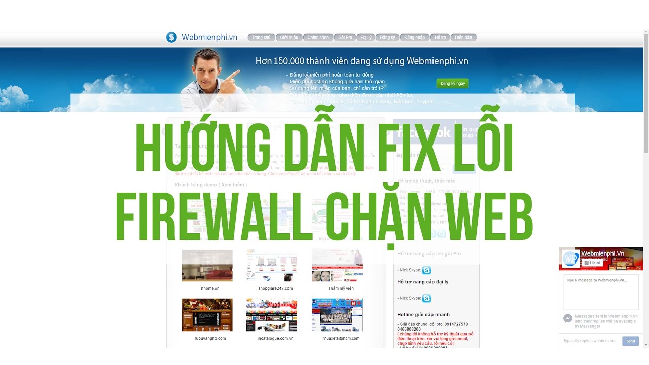 Web Miễn Ph&iacute;. Vn - Hướng dẫn Fix lỗi Firewall chặn web