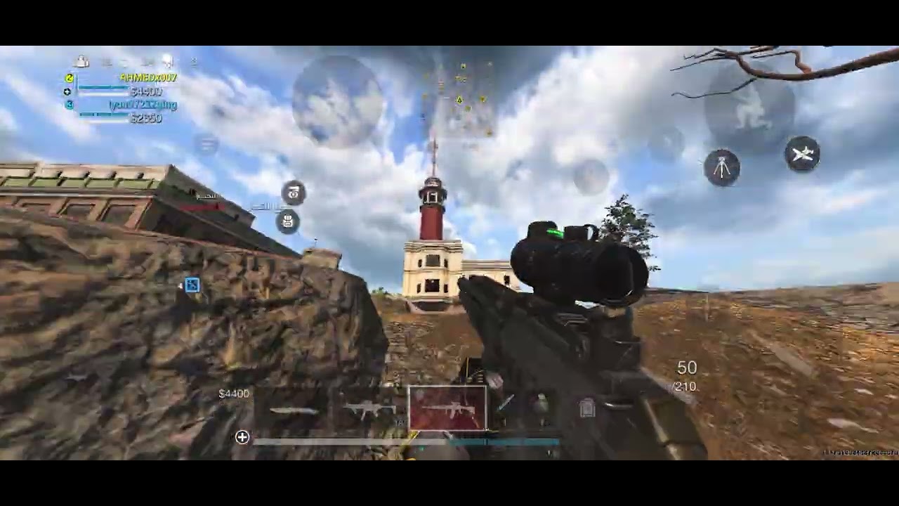 Game WARZONE mobile  عنوانه الأسلحة القوية تحسم المعركة