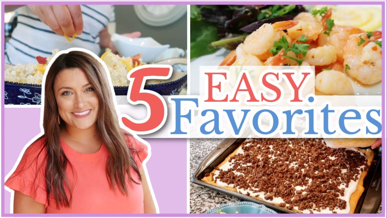 5 SUMMER FAVORITES | QUICK AND EASY DINNERS AND SIDE DISHES! | Cook Clean And Repeat